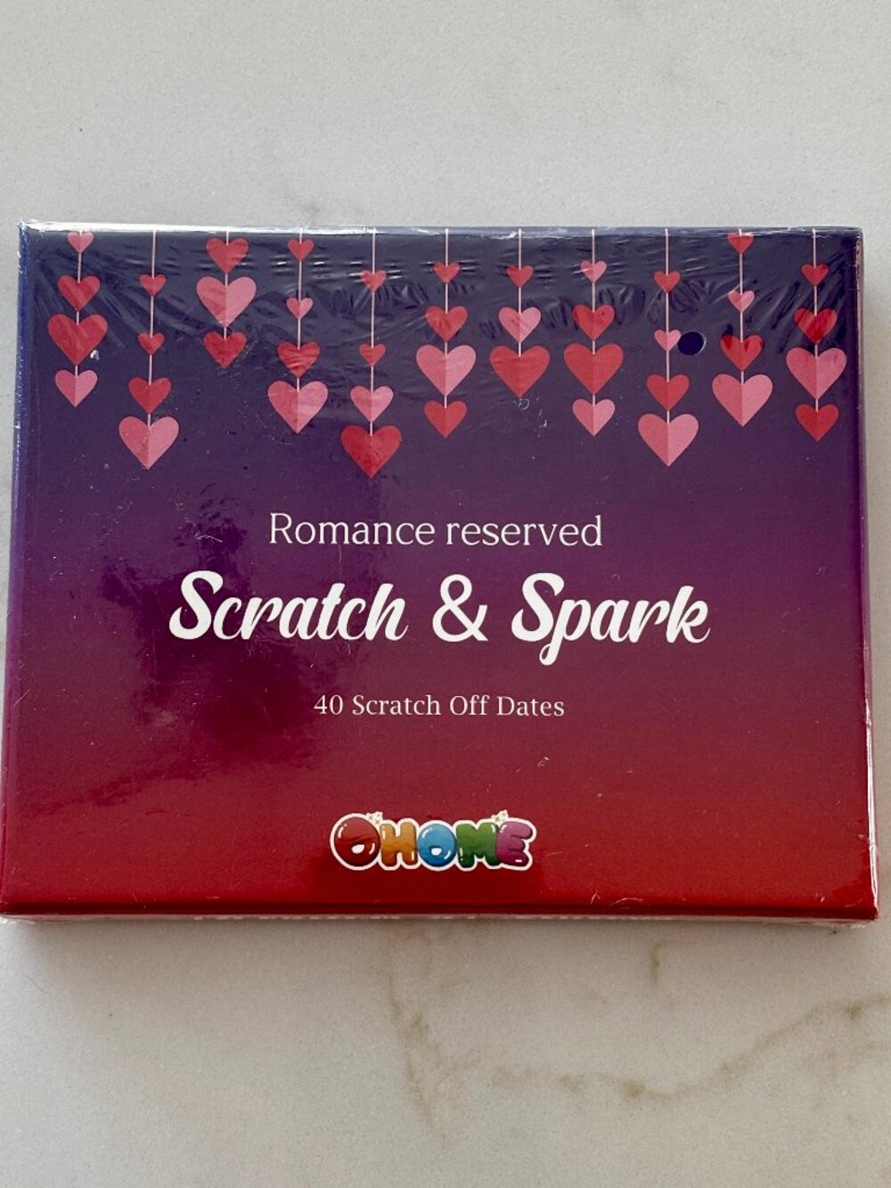 Romance Reserved Scratch & Spark Date Night Cards 40 Scratch Off Dates Gift Set